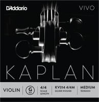 Strings DAddario Kaplan Vivo Violin G String 4/4 Medium 