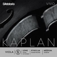 Photos - Strings DAddario Kaplan Vivo Viola G String Long Scale Medium 