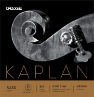 Photos - Strings DAddario Kaplan Solo Double Bass D-Ext String 3/4 Medium 