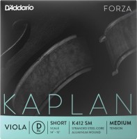 Strings DAddario Kaplan Forza Viola D String Short Scale Medium 