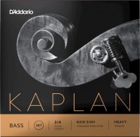 Photos - Strings DAddario Kaplan Double Bass String Set 3/4 Heavy 