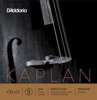 Strings DAddario Kaplan Cello G String 4/4 Medium 