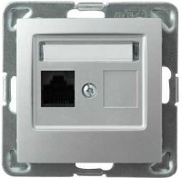 Photos - Socket Ospel Impresja GPK-1Y/k/m/18 silver