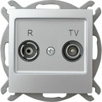 Photos - Socket Ospel Impresja GPA-YK/m/18 silver