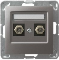 Photos - Socket Ospel Impresja GPA-2YF/m/23 gray