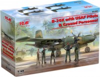 Model Building Kit ICM B-26K with USAF Pilots and Ground Personnel (1:48) 