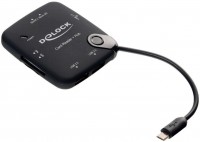 Photos - Card Reader / USB Hub Delock 65529 