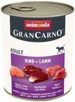 Dog Food Animonda GranCarno Original Adult Beef/Lamb 0.8 kg