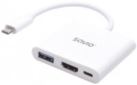 Photos - Card Reader / USB Hub SAVIO AK-48 