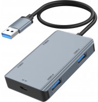 Photos - Card Reader / USB Hub Vakoss TC-4203X 