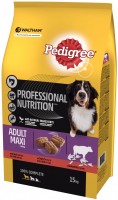 Photos - Dog Food Pedigree Professional Nutrition Adult Maxi Beef 15 kg 