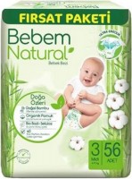 Photos - Nappies Bebem Natural 3 / 56 pcs 