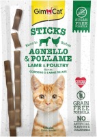 Photos - Cat Food GimCat Sticks Lamb/Poultry 20 g 