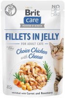 Photos - Cat Food Brit Care Fillets in Jelly with Choice Chicken/Cheese 85 g 