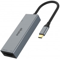 Photos - Card Reader / USB Hub Akasa USB 3.2 Type-C 3-in-1 Card Reader 