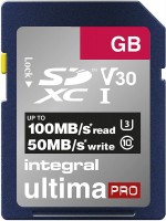 Memory Card Integral Premium High Speed SDXC V30 UHS-I U3 128 GB
