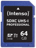 Memory Card Intenso SD Card UHS-I Professional 64 GB