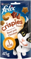 Photos - Cat Food Felix Crispies Treats Beef/Chicken 45 g 