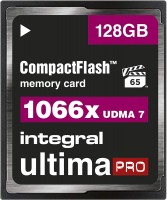 Memory Card Integral UltimaPro CompactFlash Card 1066x VPG-65 128 GB
