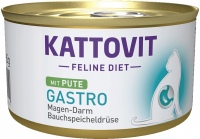 Photos - Cat Food Kattovit Gastro Canned with Turkey 85 g 