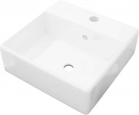 Bathroom Sink VidaXL Basin Square Ceramic 140684 410 mm