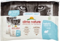 Cat Food Almo Nature Adult Holistic Urinary Help Chicken/Fish 6 pcs 