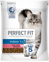 Photos - Cat Food Perfect Fit Indoor 1+ Beef 750 g 