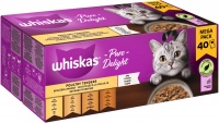 Photos - Cat Food Whiskas 1+ Pure Delight Poultry Selection in Jelly  40 pcs