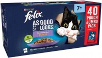 Cat Food Felix 7+ As Good As It Looks Mixed Selection in Jelly 40 pcs 