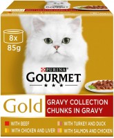Cat Food Gourmet Gold Chunks in Gravy 8 pcs 