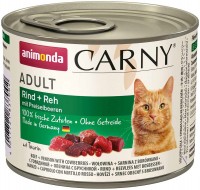 Photos - Cat Food Animonda Adult Carny Beef/Venison with Cowberries  200 g 6 pcs