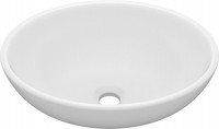 Bathroom Sink VidaXL Basin Oval Ceramic 146921 400 mm