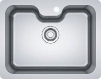 Photos - Kitchen Sink Franke Bell BCX 110-55 TL 127.0688.781 610x480