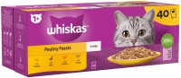 Photos - Cat Food Whiskas 1+ Poultry Feasts in Jelly  40 pcs