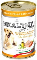 Photos - Dog Food HEALTHY Adult Pate Chicken/Carrots 400 g 1