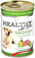 Photos - Dog Food HEALTHY Adult Pate Rabbit/Peas 400 g 1