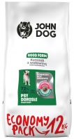 Photos - Dog Food John Dog Adult S Chicken/Beef 12 kg 