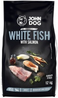 Photos - Dog Food John Dog Adult M/L White Fish/Salmon 