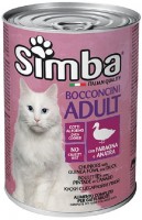 Photos - Cat Food Simba Adult Can Guinea Fowl/Duck 415 g 