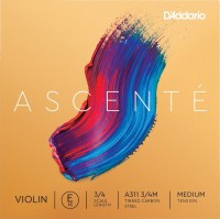 Strings DAddario Ascente Violin E String 3/4 Size Medium 