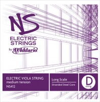 Photos - Strings DAddario NS Electric Viola D String Long Scale Medium 