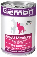 Photos - Dog Food Gemon Adult Canned Medium Breed Beef/Liver 415 g 1