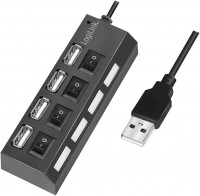 Photos - Card Reader / USB Hub LogiLink UA0128 
