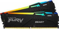 Photos - RAM Kingston Fury Beast RGB DDR5 2x32Gb KF556C40BBAK4-64
