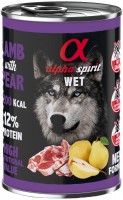 Photos - Dog Food Alpha Spirit Wet Lamb/Pear 400 g 1