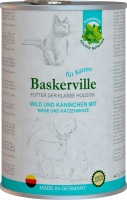 Photos - Cat Food Baskerville Cat Can with Venison/Rabbit 400 g 