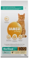 Photos - Cat Food IAMS Vitality Adult Sterilised Chicken  3 kg