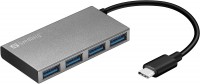 Card Reader / USB Hub Sandberg USB-C to 4 x USB 3.0 Pocket Hub 