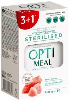 Photos - Cat Food Optimeal Adult Sterilised with Turkey/Chicken 340 g 