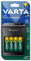 Battery Charger Varta LCD Plug Charger Plus + 4xAA 2100 mAh 